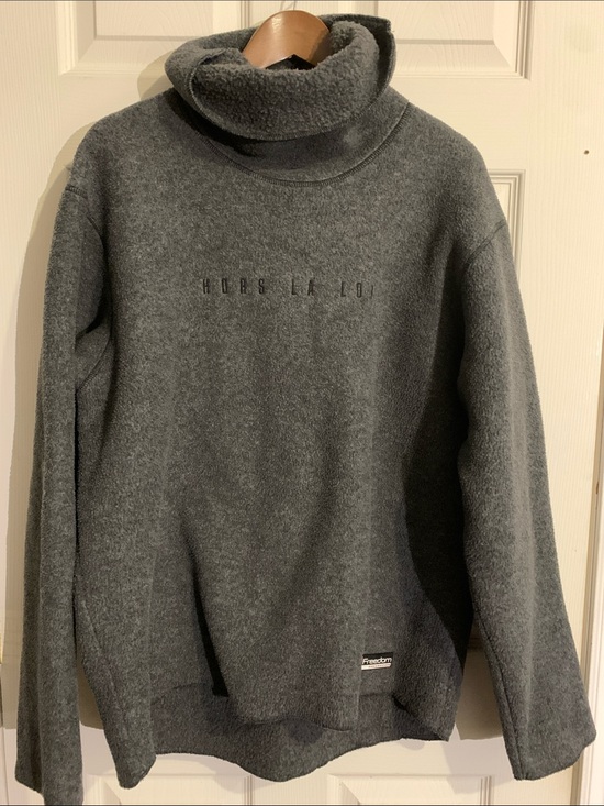 Hors la loi Other - Vintage Oversized Gray Turtleneck Sweater — Cozy Everyday Knit